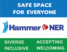 Safe Space for Everyone, Hammer & NER, Diverse, Accepting, Inclusive, Welcoming